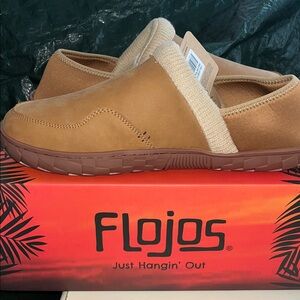 Flojos unisex  Brown Slip-On Loafers brand new
